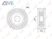 Ролик ремня генератора PB5265 (LYNXauto) для автомобилей VAG