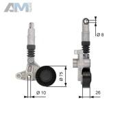 Натяжной ролик генератора GATES (T39099) Audi A6 (С6) 2004-2011 3.0TDI