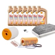 Комплект фильтров для ТО-2/4 Audi A6 (C7) 2.8 TFSI с маслом Shell 0W30