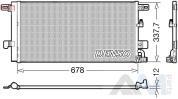 Радиатор кондиционера DENSO (DCN02001) на Audi A4 (B9) рестайлинг 2.0TDI