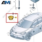 Среднечастотный динамик Volkswagen id4/id5 2021-2024 11A035415
