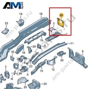 Концевой элемент для лонжерона Volkswagen id-Buzz 2023-2024 1N3804473