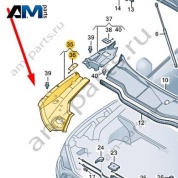 Накладка Audi Q8 e-tron 2024-2024/Audi e-tron 2019-2023 4KE805283A