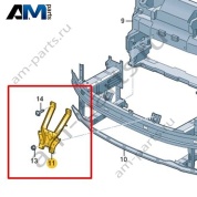 Распорка передней несущей панели Volkswagen id4/id5 2021-2024 11A805764F