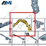 Канал для кабеля Volkswagen id-Buzz 2023-2024 1N3971815
