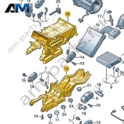 Корпус распределителя воздуха Audi Q7 (4M) 2016-2024 4M0820329