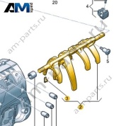Узел вилок включения передач с штоками вилок VAG 0F6301233
