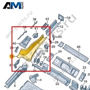 Лонжерон Volkswagen id3 2020-2024 1EA803506