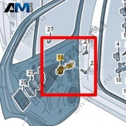 Ограничитель открывания задней Volkswagen T-Roc Cross 2019-2024 2GM839249B