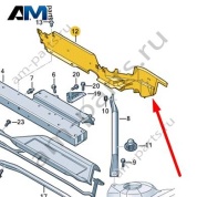 Водоотводящий короб Audi Q8 e-tron 2024-2024/Audi e-tron 2019-2023 4KE805265A