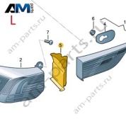 Накладка заднего фонаря слева 5HG945311 для Volkswagen Golf 8 2019-2026