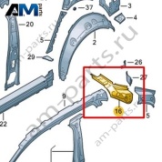 Косынка Volkswagen id4/id5 2021-2024 11A810503A