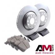Задние диски и колодки Ауди А3 (8V) 1.4TSI