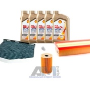 Комплект фильтров для ТО-1/3 Passat B7 2.0 TDI с маслом Shell 0W30