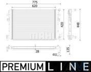 Дополнительный радиатор ОЖ для Tiguan II (2020-2025) 2.0TDI CR959000P