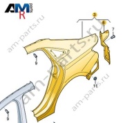 Отрезная деталь (боковина) Audi A3 (8Y) 2020-2024 8Y5809838