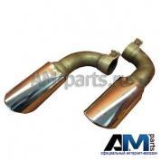 Накладка концевика трубы круглая полированная левая Туарег (2003-2010) 7P6253681R