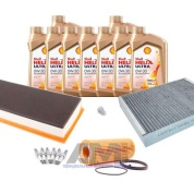 Комплект фильтров для ТО-2/4 Touareg 3.0 V6 TSI Hybrid с маслом Shell 0W30