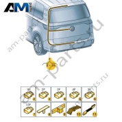 Жгут проводов двери багажного отсека Volkswagen id-Buzz 2023-2024 1T3971147AT