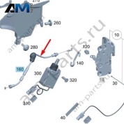 Трос замка задних двери Mercedes G-class W465 A4637601400