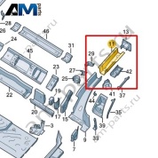 Лонжерон Volkswagen id3 2020-2024 1EA803507