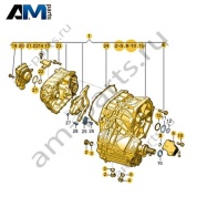 Главная передача заднего моста VAG 0ME300041B