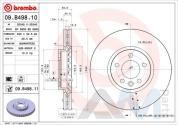 Диск тормозной передний (для R17) Brembo (09.B498.11) на Volkswagen Caravelle T6