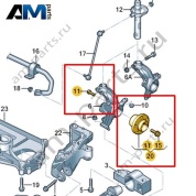Ступица с подшипником VAG 1K0407621E