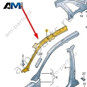 Внутренняя часть стойки A Audi Q8 e-tron 2024-2024/Audi e-tron 2019-2023 4KE810180