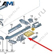 Отсек АКБ Audi Q7 (4M) 2016-2024 4M0801283AA