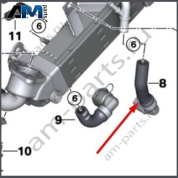 Обратный маслопровод турбины 11428576801 BMW X5 G05