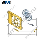 Корпус крыльчатки вентилятора Volkswagen id3 2020-2024 1EA121205A
