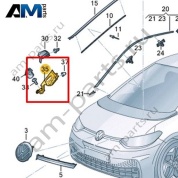 Крепежный элемент Volkswagen id3 2020-2024 10A821873