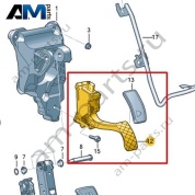 Педаль акселератора с электронным модулем Volkswagen id-Buzz 2023-2024 1N3723503