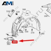 Кожух колесной арки передний правый A1766910803 для Mercedes A-class W176