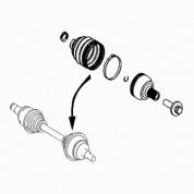 Шрус внешний передней полуоси A1663507000 Mercedes GLE-Coupe C292