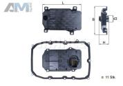 Фильтр АКПП с прокладкой HX 187KIT (MAHLE/KNECHT) для  Volkswagen Touareg II (2014-2018) AL1000 (8-АКП)
