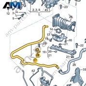 Вакуумный шланг VAG 059131460B