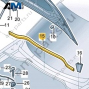Уплотнитель капота VAG 3GJ823723 Volkswagen 2025-2026