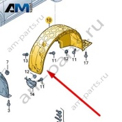 Подкрылок Audi Q8 2019-2024 4M8810172J