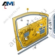 Дверь передняя левая (водительская) VAG 3VD831051 Skoda 2019-2026