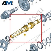 Ведомый вал VAG 0CS307215AA