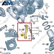 Обратный маслопровод VAG 06M145736E