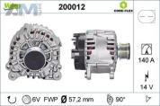 Генератор (200012) VALEO на Audi TT (8J) 2006-2014