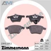 Передние тормозные колодки ZIMMERMANN 23913.200.2 для Volkswagen Scirocco (2008-2017)