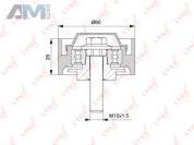 Ролик направляющий LYNX для Audi Q7 (4L) 2007-2015 3.6TFSI (350 л.с.) PB-7184