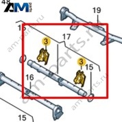 Крепежный элемент Volkswagen AMAROK 2013-2016 2H0802192
