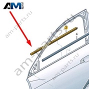 Уплотнитель паза стекла Audi Q8 e-tron 2024-2024/Audi e-tron 2019-2023 4KE837479A
