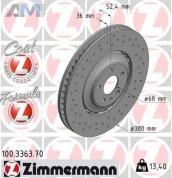 Передние тормозные диски ZIMMERMANN 100.3363.70 для Audi A8 (D4) 2010-2017