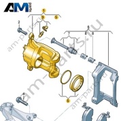 Корпус тормозного суппорта Volkswagen id3 2020-2024 1EA615123